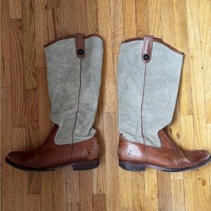 Frye Women’s Melissa Button Canvas Riding Boot